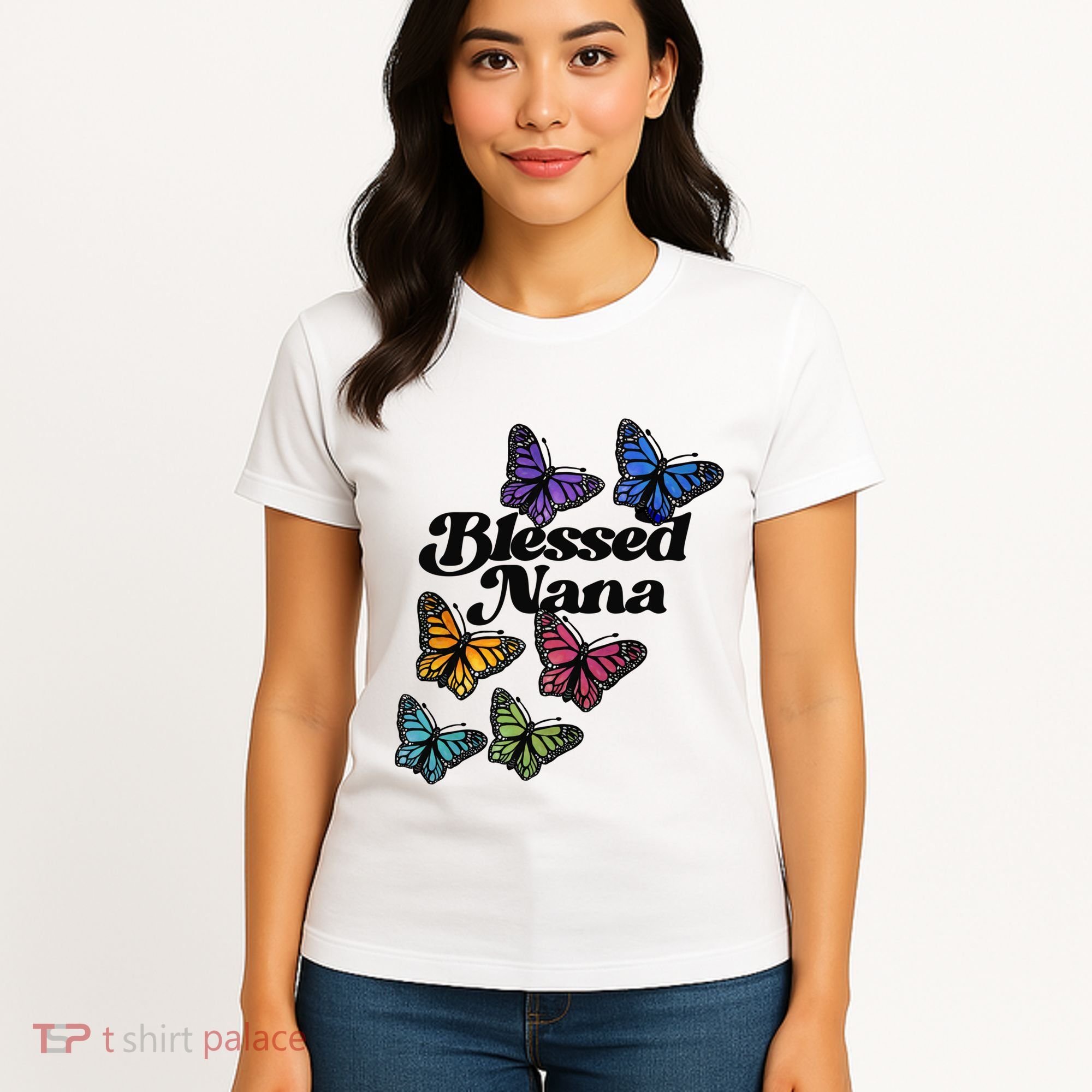 Blessed Nana Beautiful Grandparents Day Gift Women's T-Shirt