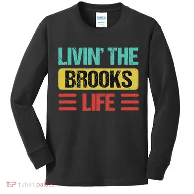 Brooks Name Kids Long Sleeve Shirt