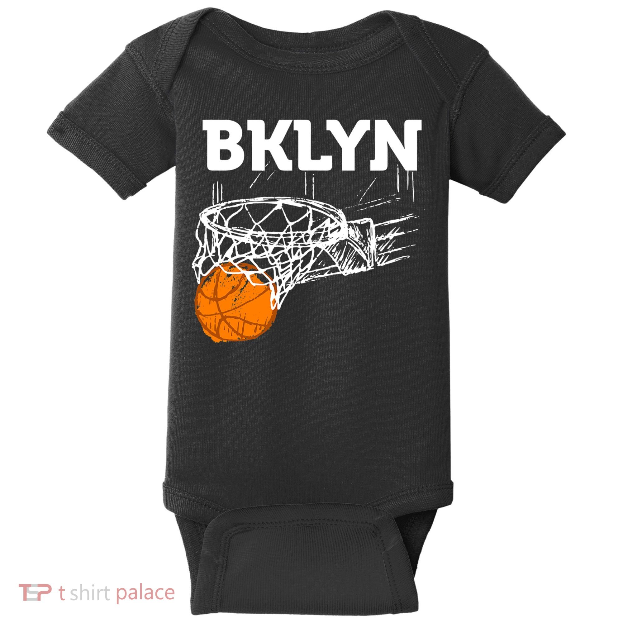 Brooklyn NYC Basketball Net Gift Funny New York City Baby Bodysuit
