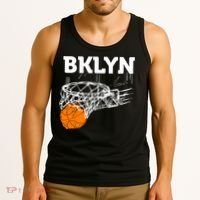 Brooklyn NYC Basketball Net Gift Funny New York City Tank Top thumb 3