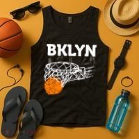 Brooklyn NYC Basketball Net Gift Funny New York City Tank Top thumb 4