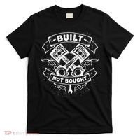 Built Not Bought Mechanic Pistons Custom Vintage Clothing T-Shirt thumb 0