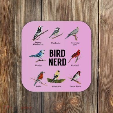 Bird Nerd Bird Lover Or Watcher Gift Coaster