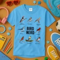 Bird Nerd Bird Lover Or Watcher Gift Kids T-Shirt thumb 3