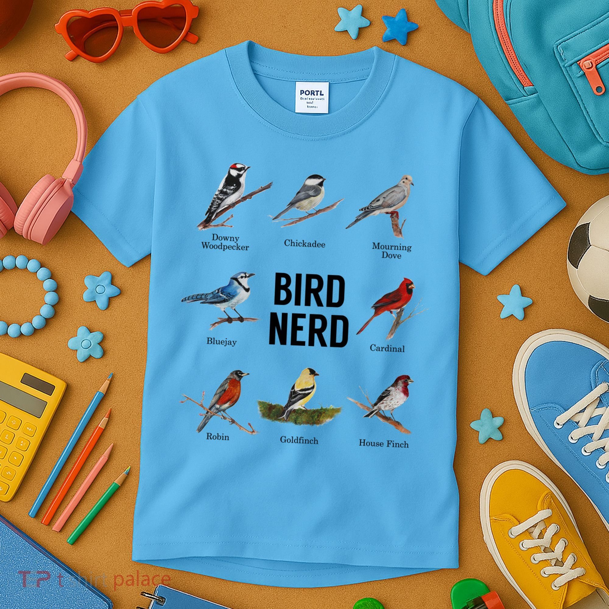 Bird Nerd Bird Lover Or Watcher Gift Kids T-Shirt