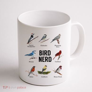Bird Nerd Bird Lover Or Watcher Gift Coffee Mug back