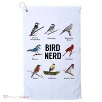 Bird Nerd Bird Lover Or Watcher Gift Golf Towel thumb 0