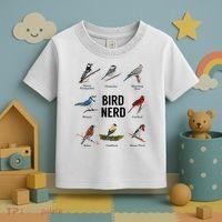 Bird Nerd Bird Lover Or Watcher Gift Toddler T-Shirt thumb 3