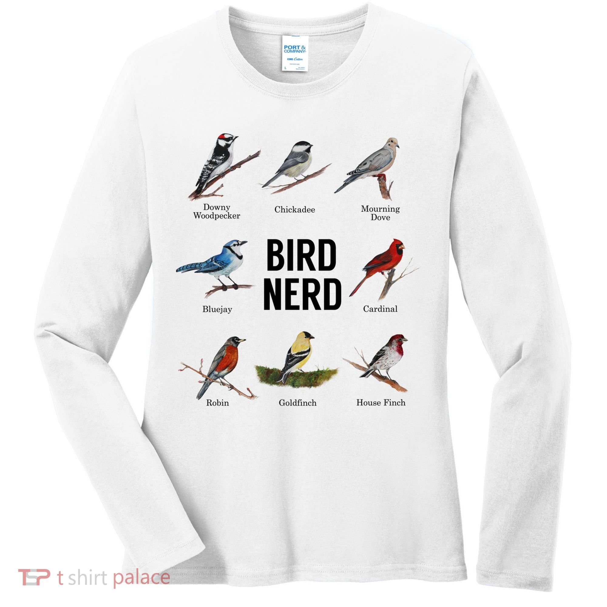 Bird Nerd Bird Lover Or Watcher Gift Women's Long Sleeve Shirt