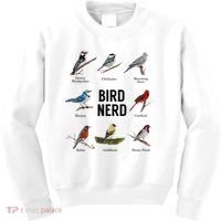 Bird Nerd Bird Lover Or Watcher Gift Kids Sweatshirt thumb 0