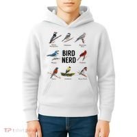 Bird Nerd Bird Lover Or Watcher Gift Kids Hoodie thumb 4
