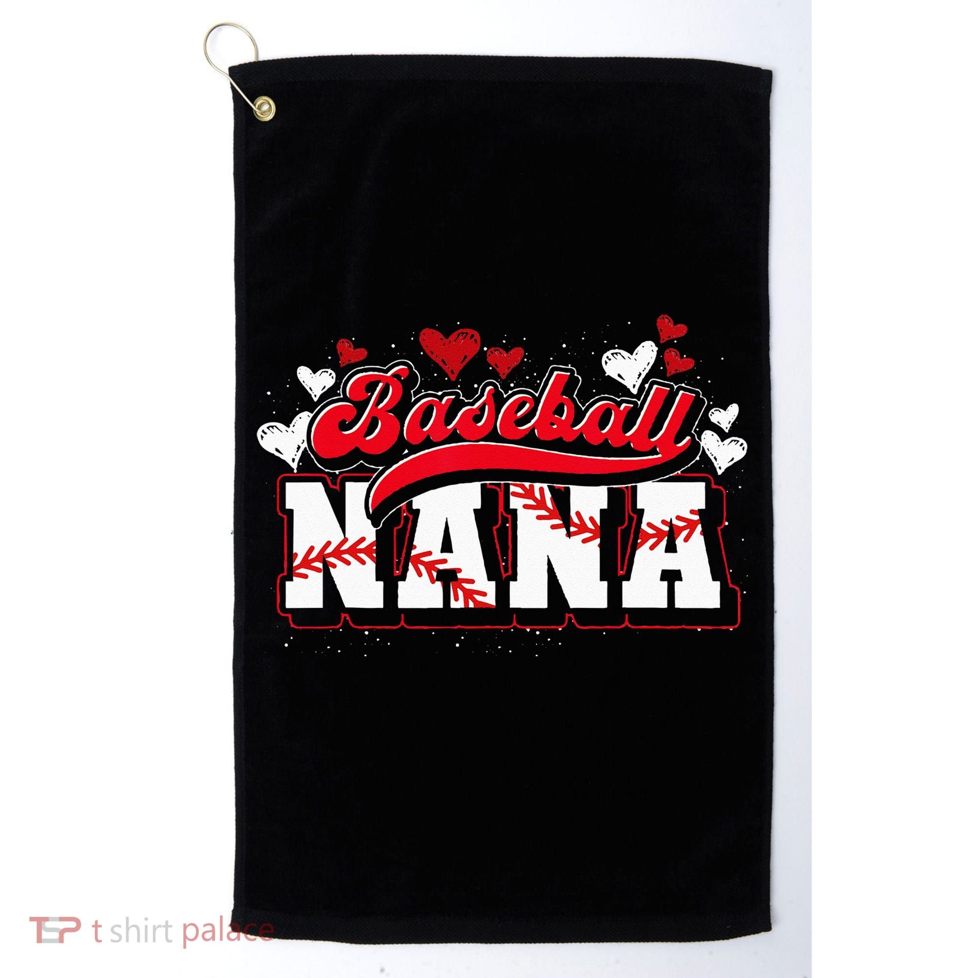 Baseball Nana Baseball Player Grandma Baseball Fan Baseball Golf Towel