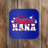 Baseball Nana Baseball Player Grandma Baseball Fan Baseball Coaster thumb 0