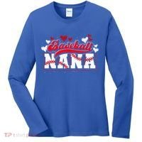 Baseball Nana Baseball Player Grandma Baseball Fan Baseball Women's Long Sleeve Shirt thumb 0