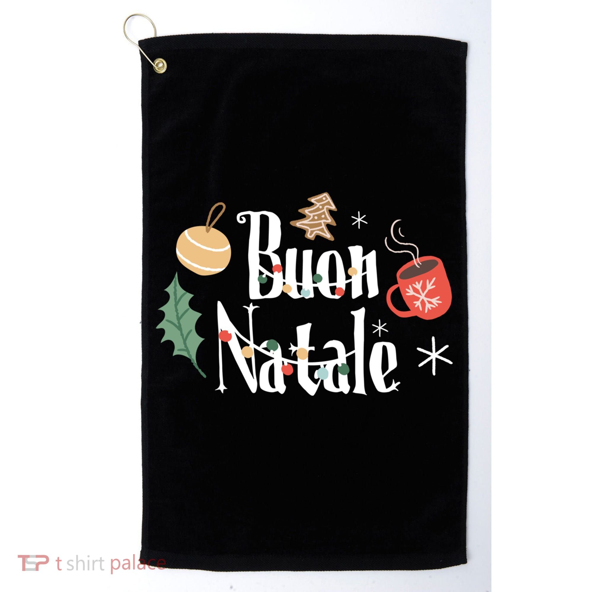 Buon Natale Christmas Italy Italians Gift Golf Towel