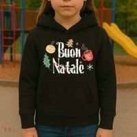 Buon Natale Christmas Italy Italians Gift Kids Hoodie thumb 3
