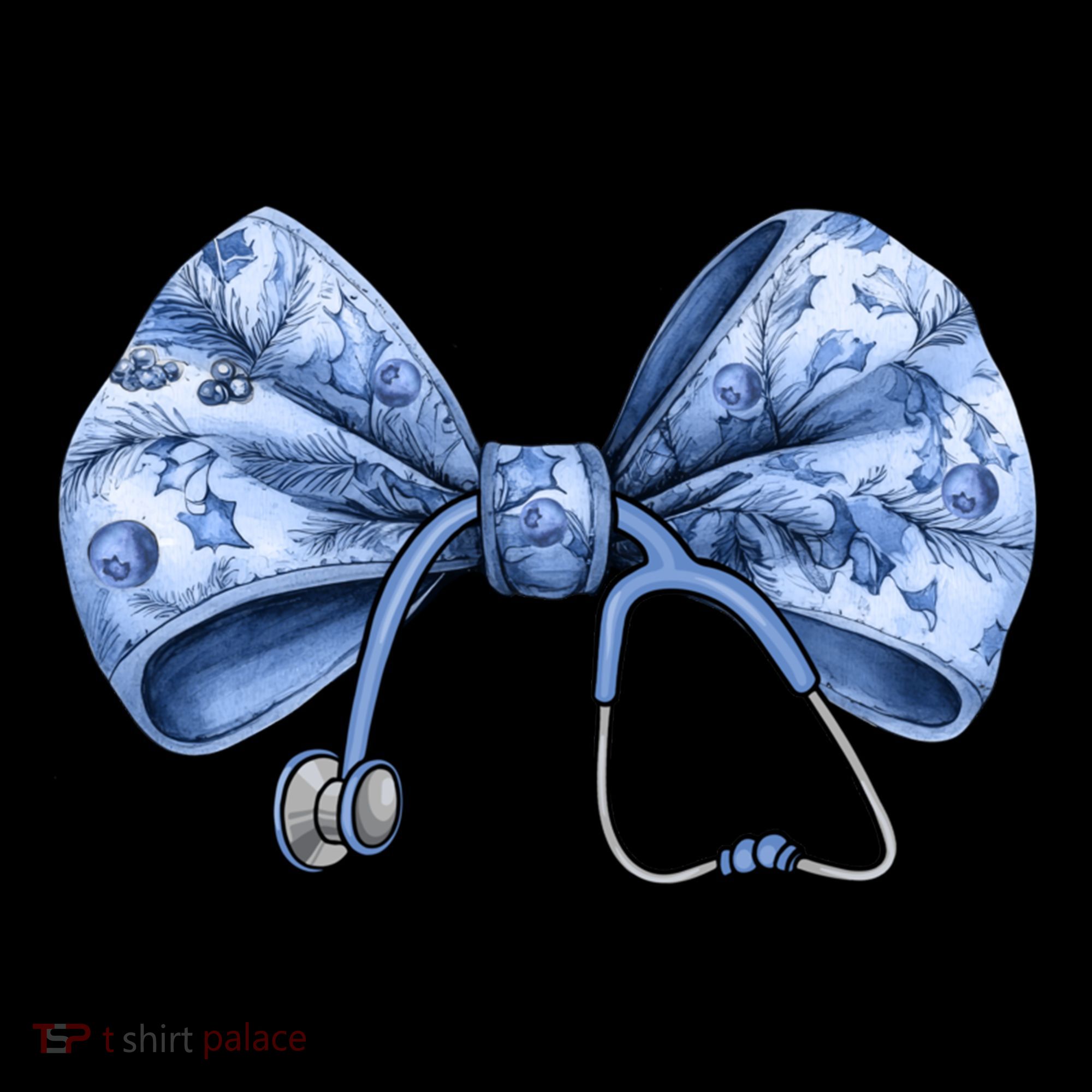 Blue Nurse Coquette Bow Stethoscope Nursing Medical Doctor Coffee Mug