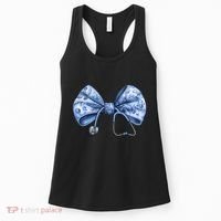 Blue Nurse Coquette Bow Stethoscope Nursing Medical Doctor Women's Tank Top thumb 0