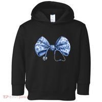 Blue Nurse Coquette Bow Stethoscope Nursing Medical Doctor Toddler Hoodie thumb 0