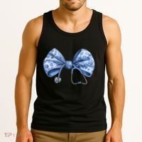 Blue Nurse Coquette Bow Stethoscope Nursing Medical Doctor Tank Top thumb 3