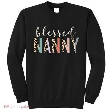 Blessed Nanny Cute Leopard Print Sweatshirt