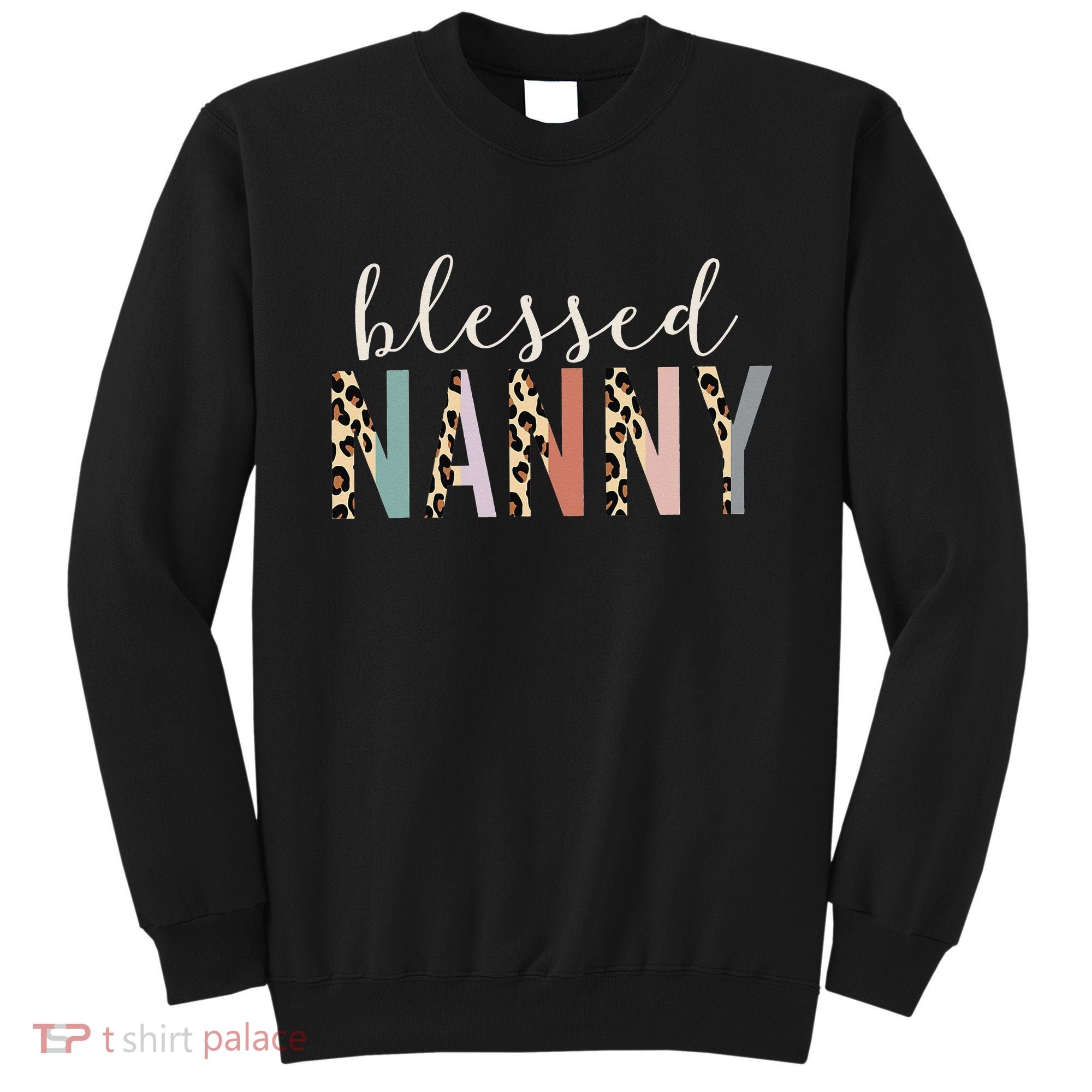Blessed Nanny Cute Leopard Print Sweatshirt