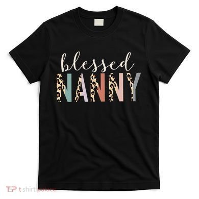 Blessed Nanny Cute Leopard Print T-Shirt
