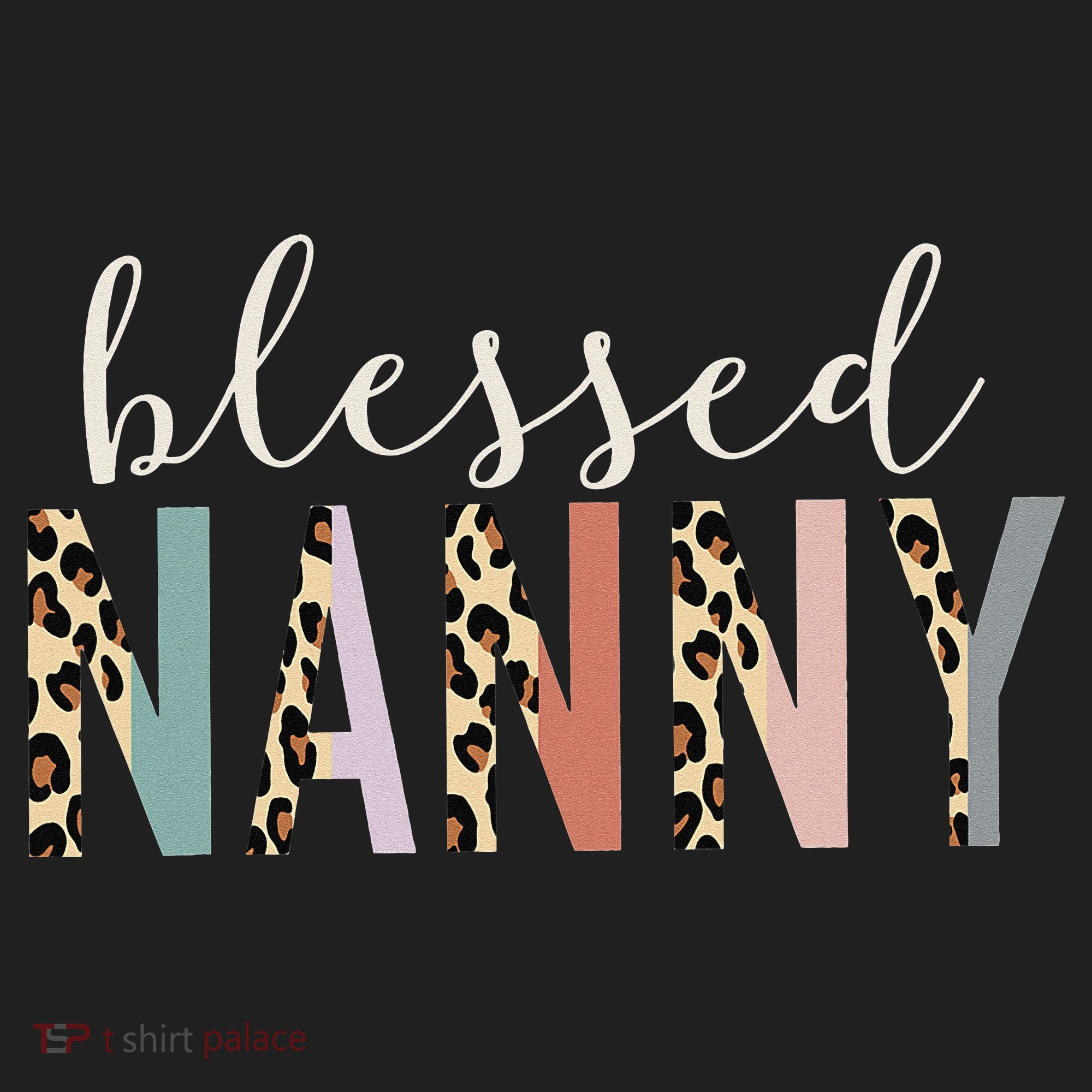 Blessed Nanny Cute Leopard Print Beanie