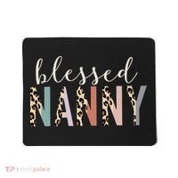Blessed Nanny Cute Leopard Print Mousepad thumb 0