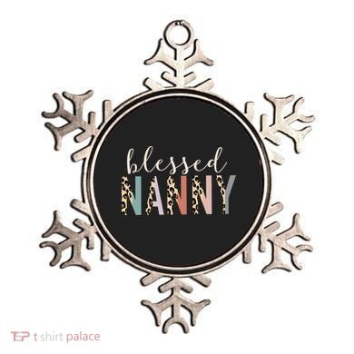 Blessed Nanny Cute Leopard Print Ornament