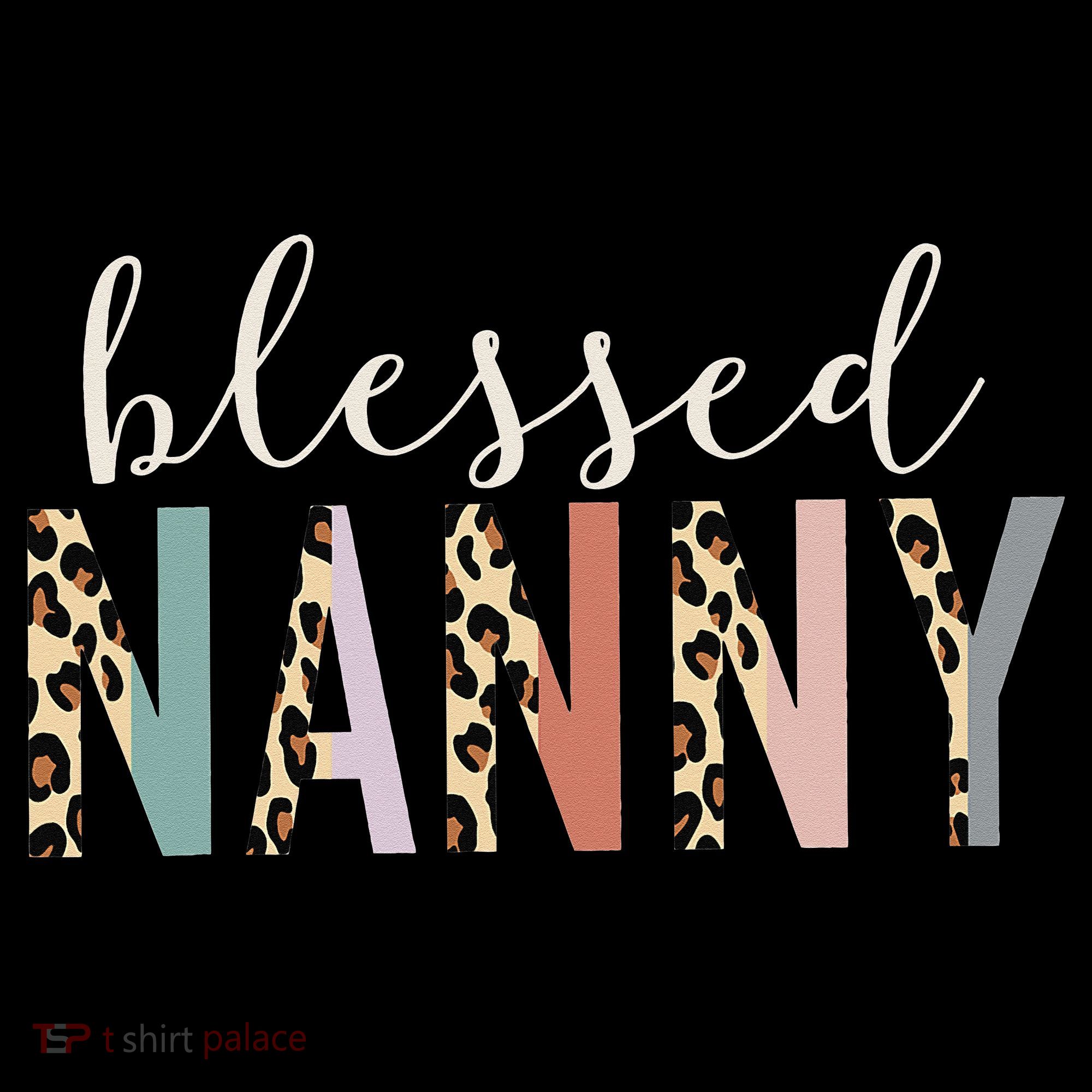 Blessed Nanny Cute Leopard Print Women's Tank Top