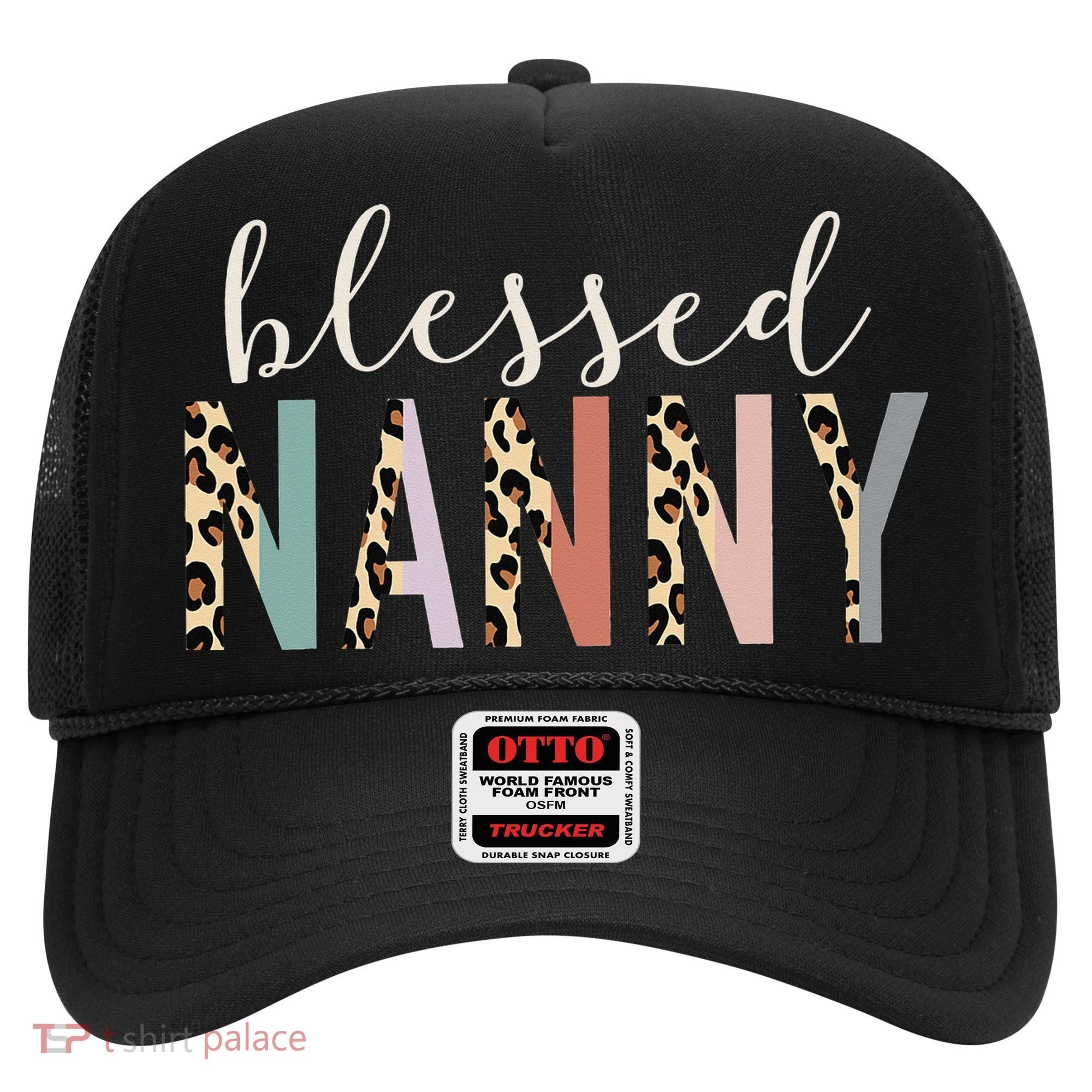 Blessed Nanny Cute Leopard Print Hat