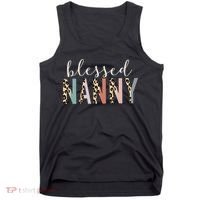 Blessed Nanny Cute Leopard Print Tank Top thumb 0
