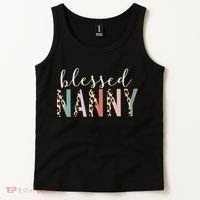 Blessed Nanny Cute Leopard Print Tank Top thumb 2