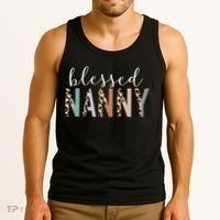 Blessed Nanny Cute Leopard Print Tank Top thumb 3