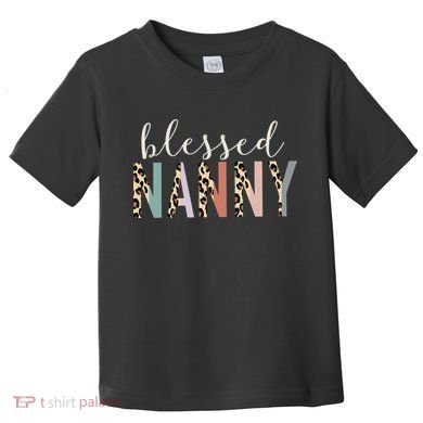 Blessed Nanny Cute Leopard Print Toddler T-Shirt