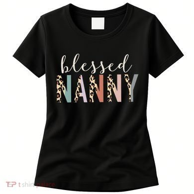Blessed Nanny Cute Leopard Print Women's T-Shirt