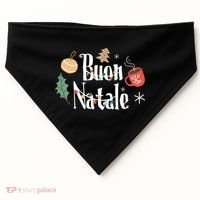 Buon Natale Christmas Italy Italians Long Sleeve USA-Made Doggie Bandana thumb 0