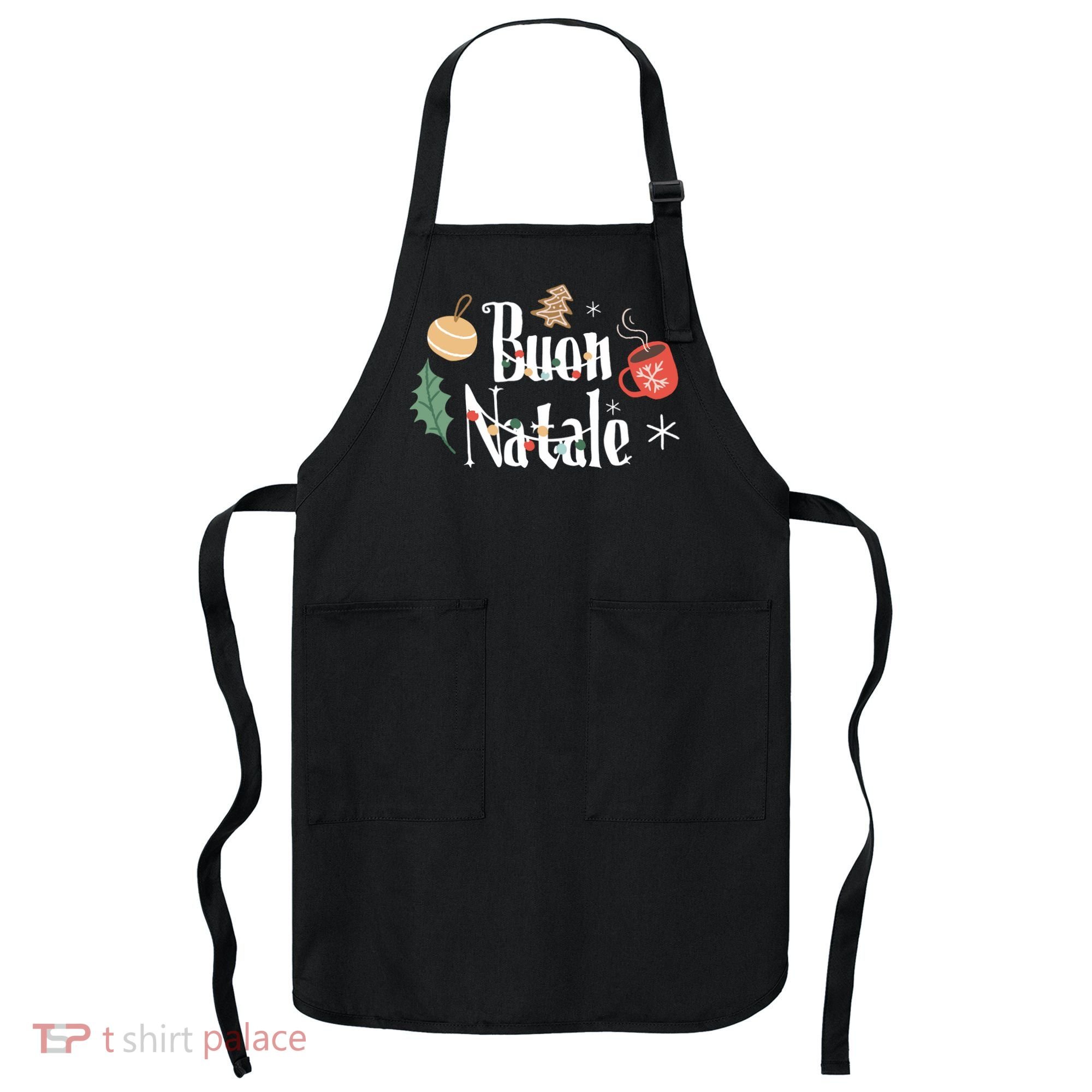 Buon Natale Christmas Italy Italians Long Sleeve Apron