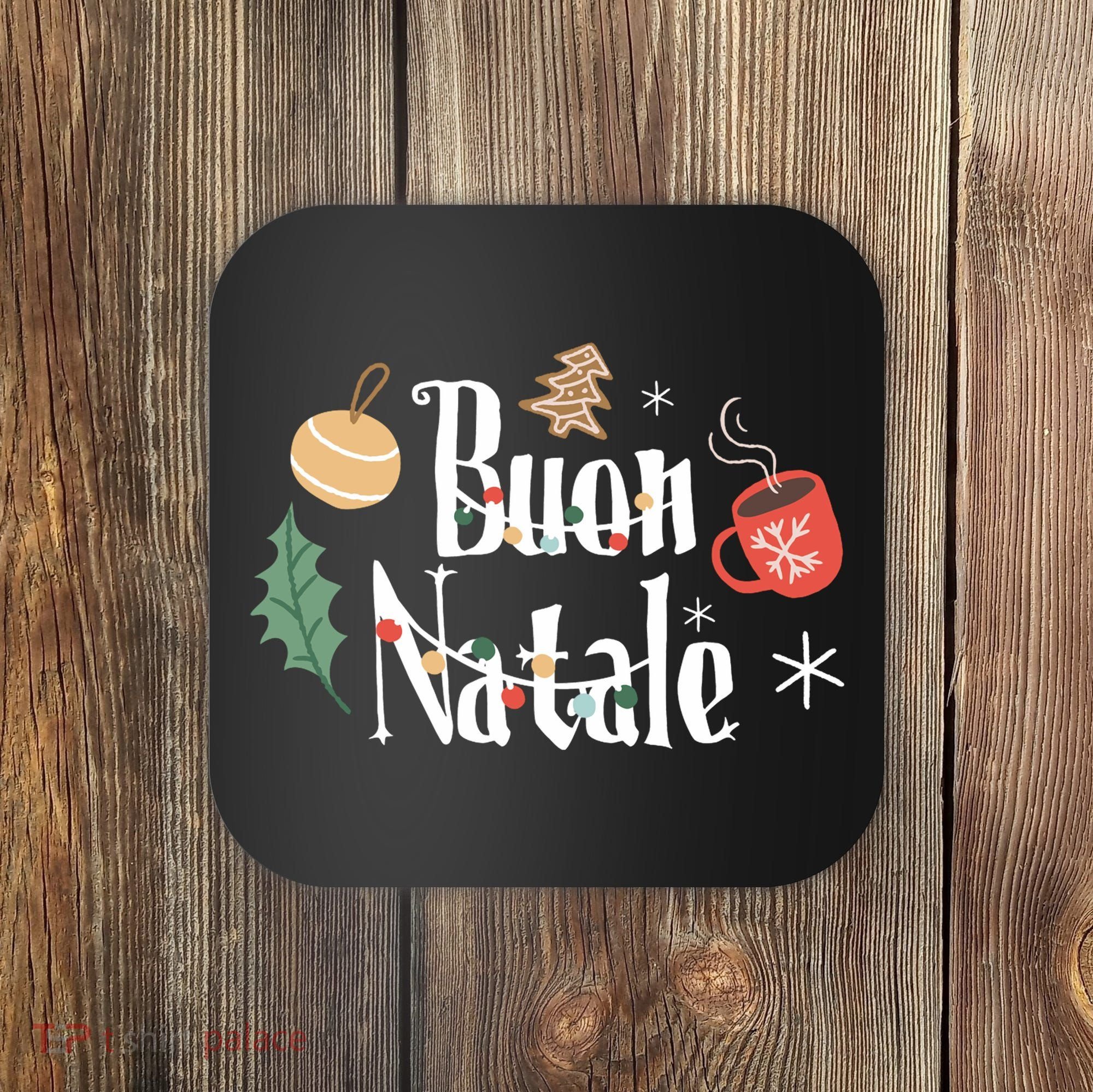 Buon Natale Christmas Italy Italians Long Sleeve Coaster