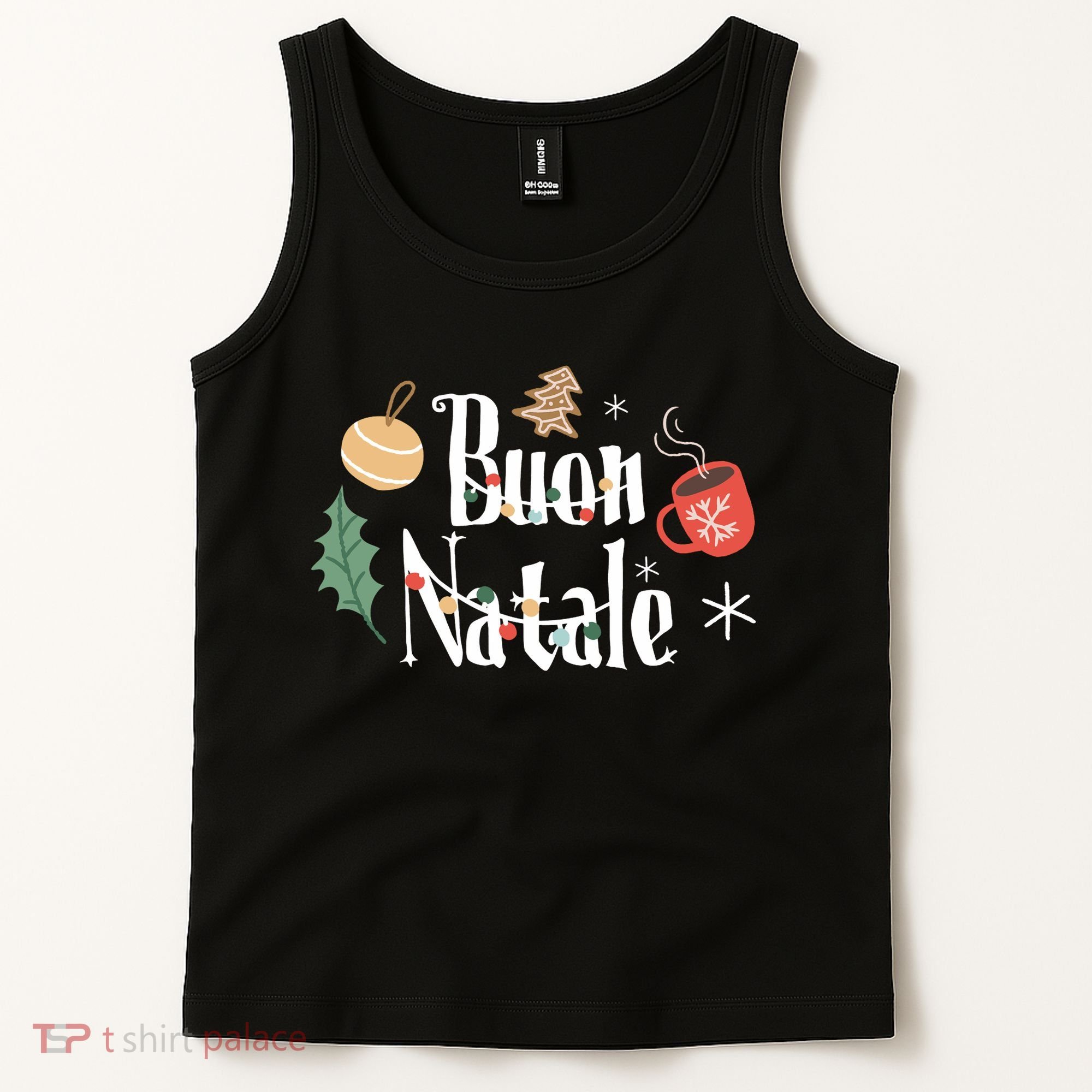 Buon Natale Christmas Italy Italians Long Sleeve Tank Top