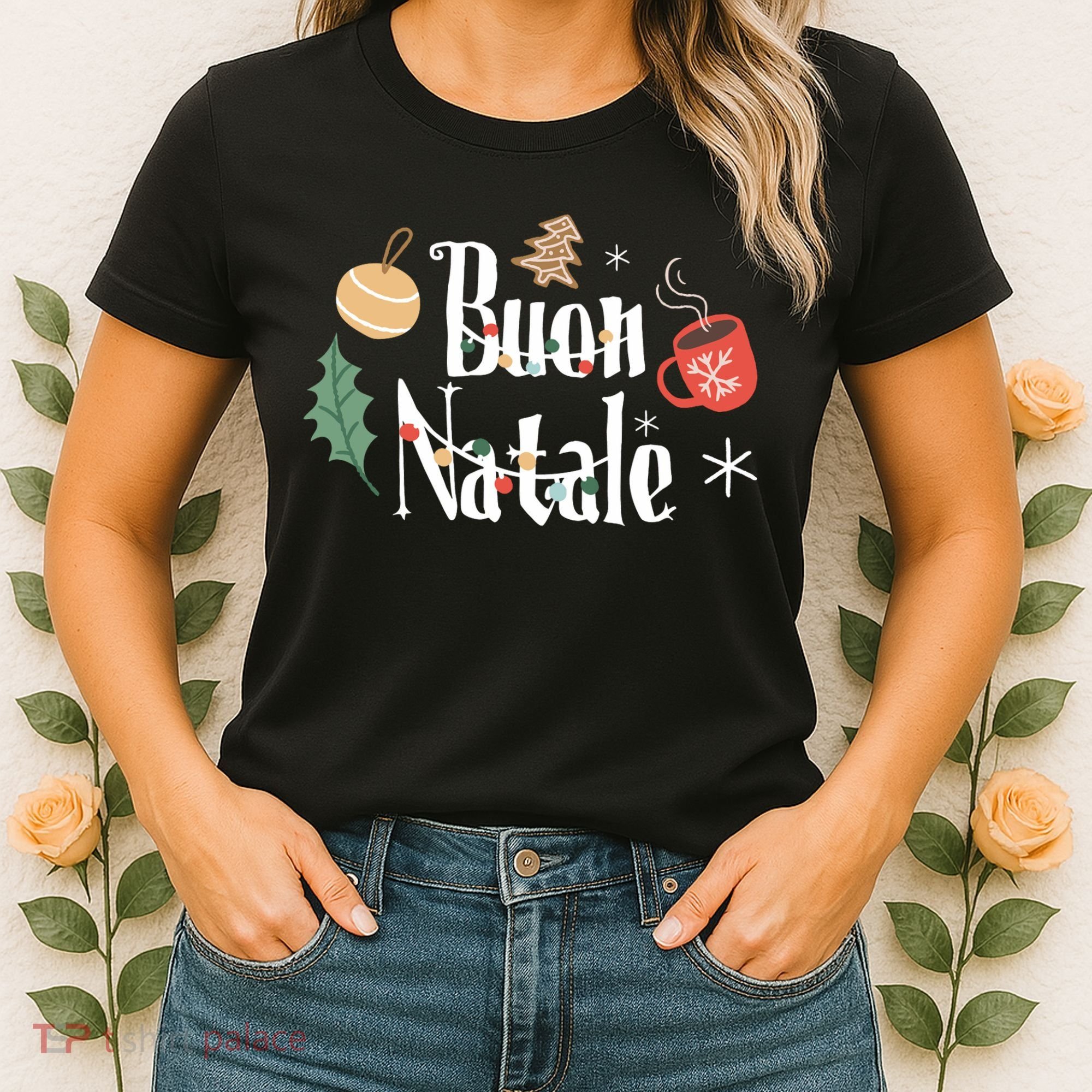 Buon Natale Christmas Italy Italians Long Sleeve Women's T-Shirt