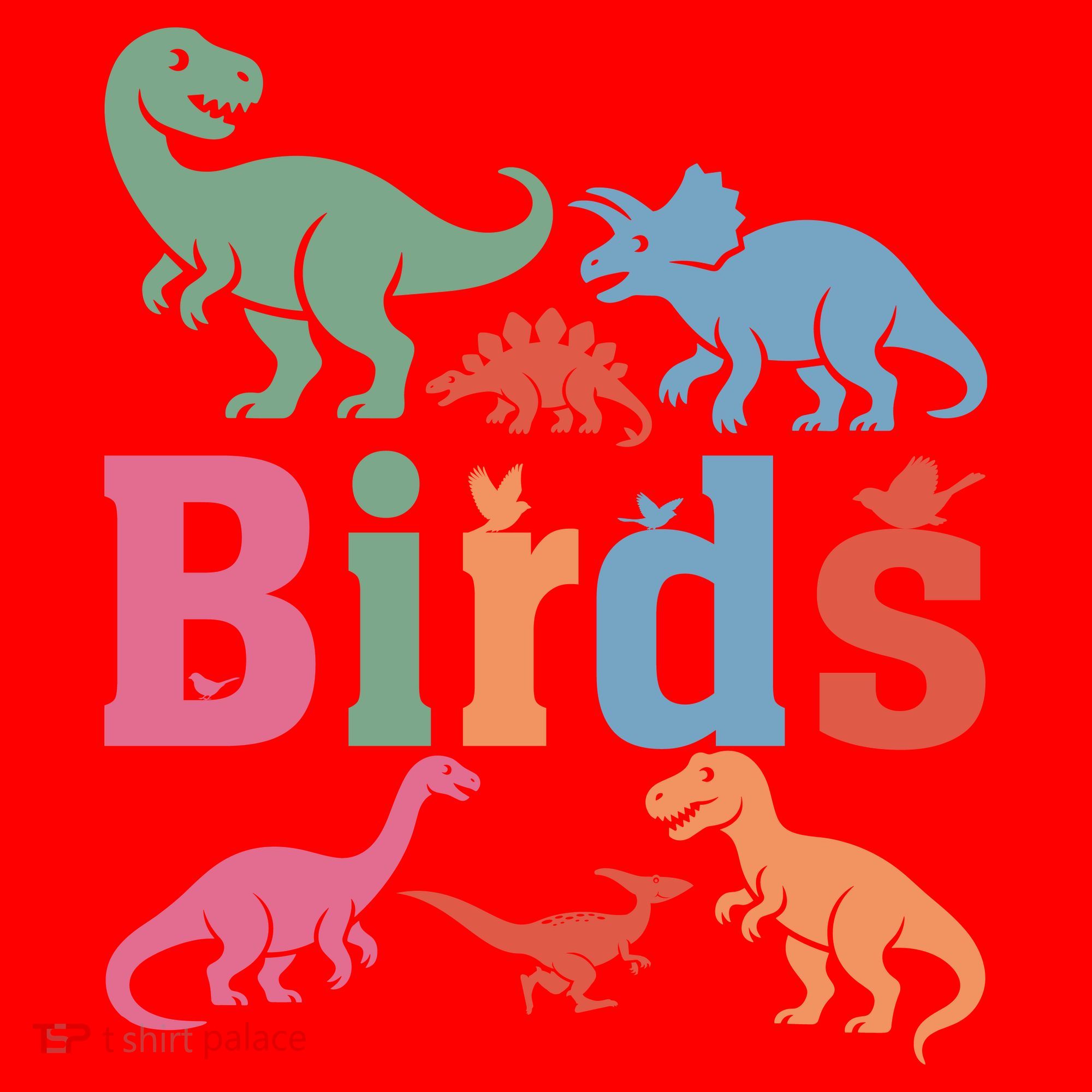 Birds? Nah… Dinosaurs Funny Dino Santa Hat