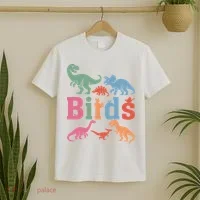 Birds? Nah… Dinosaurs Funny Dino T-Shirt thumb 2