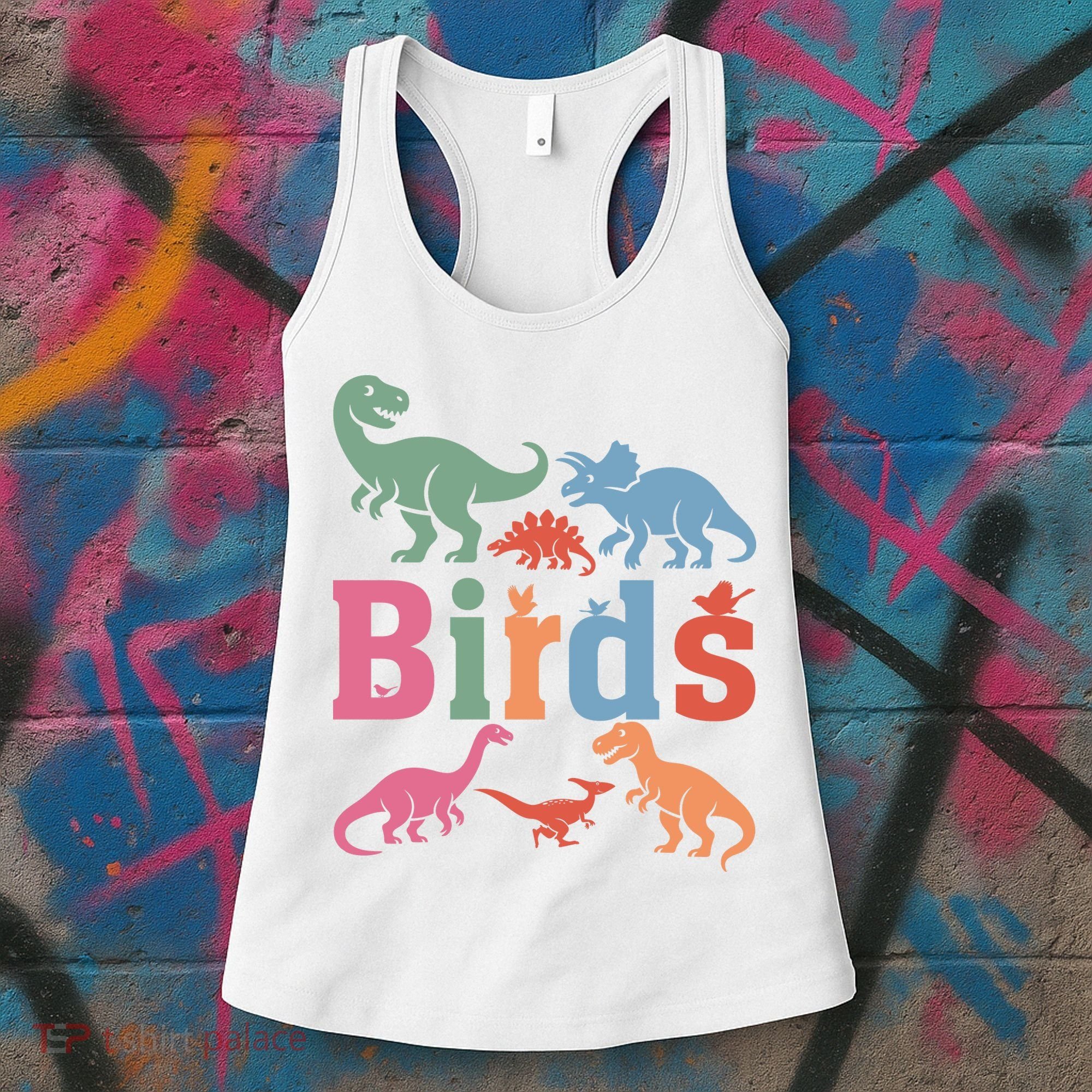 Birds? Nah… Dinosaurs Funny Dino Women's Tank Top