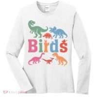 Birds? Nah… Dinosaurs Funny Dino Women's Long Sleeve Shirt thumb 0