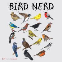 Bird Nerd Different Kinds Of Bird Gift Cute Bird Gift Womens Funnel Neck Pullover Hood thumb 2