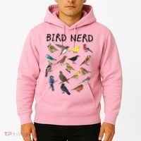 Bird Nerd Different Kinds Of Bird Gift Cute Bird Gift Hoodie thumb 2