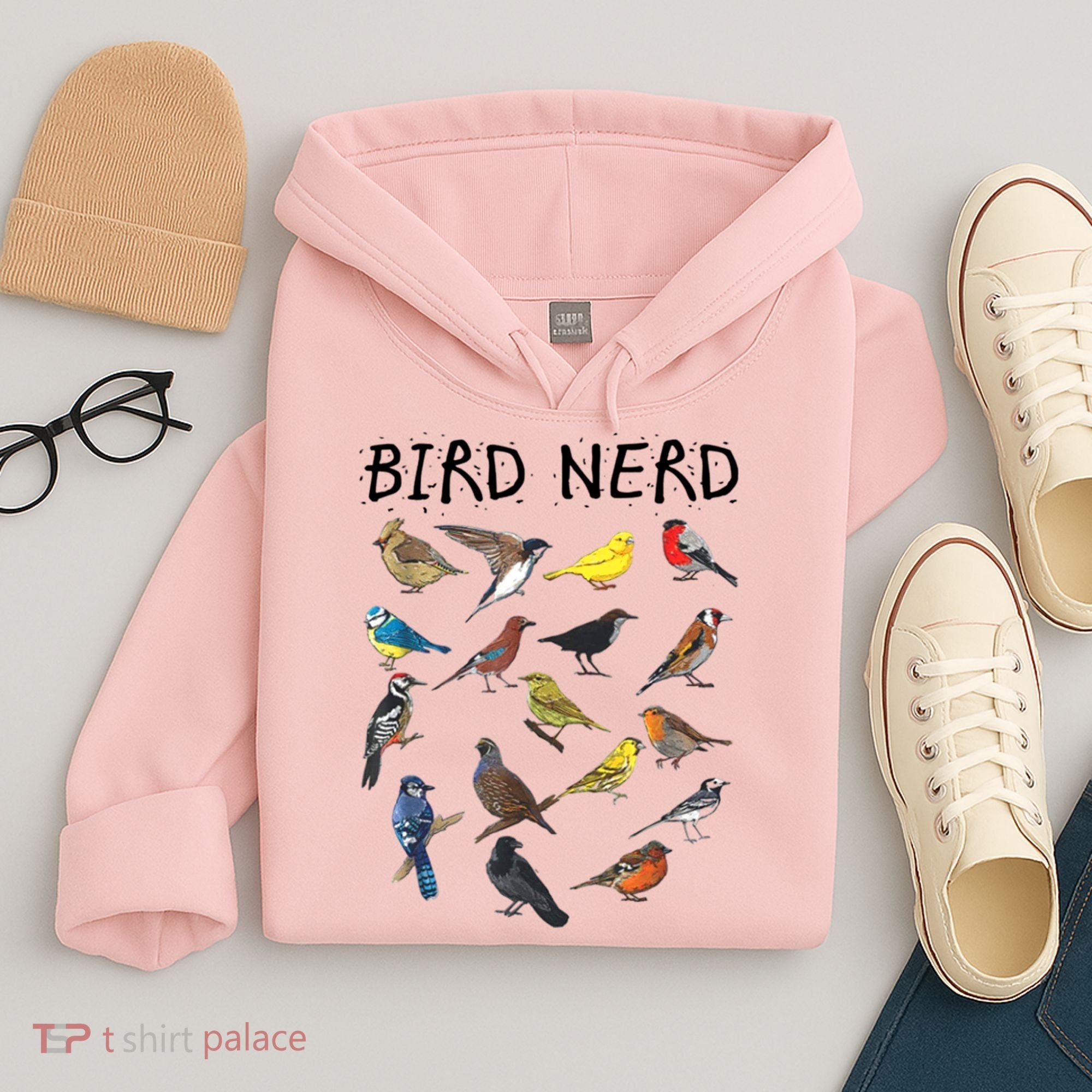 Bird Nerd Different Kinds Of Bird Gift Cute Bird Gift Hoodie