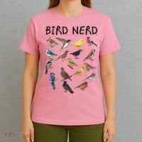 Bird Nerd Different Kinds Of Bird Gift Cute Bird Gift T-Shirt thumb 4